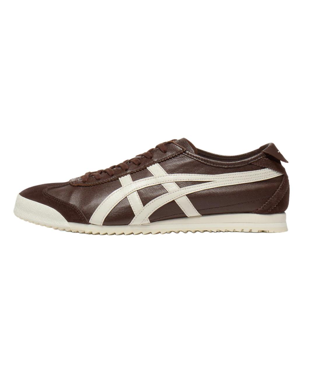 ONITSUKA TIGER Коричневые кожаные кроссовки, фото 2