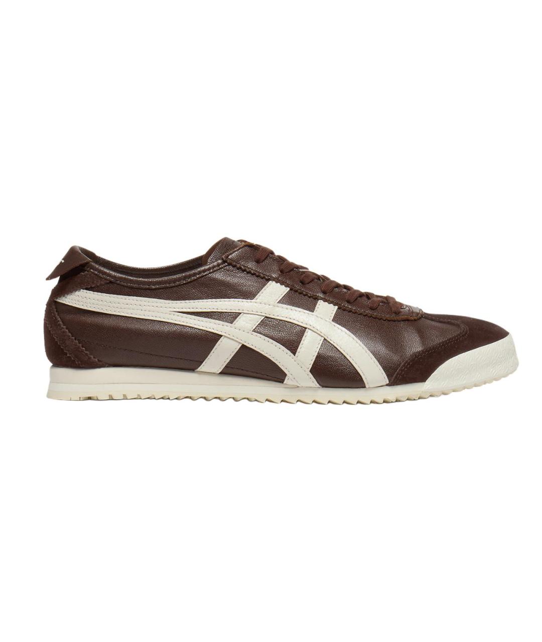 ONITSUKA TIGER Коричневые кожаные кроссовки, фото 1