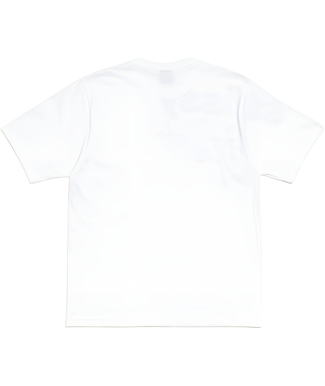 STUSSY Белая хлопковая футболка, фото 3