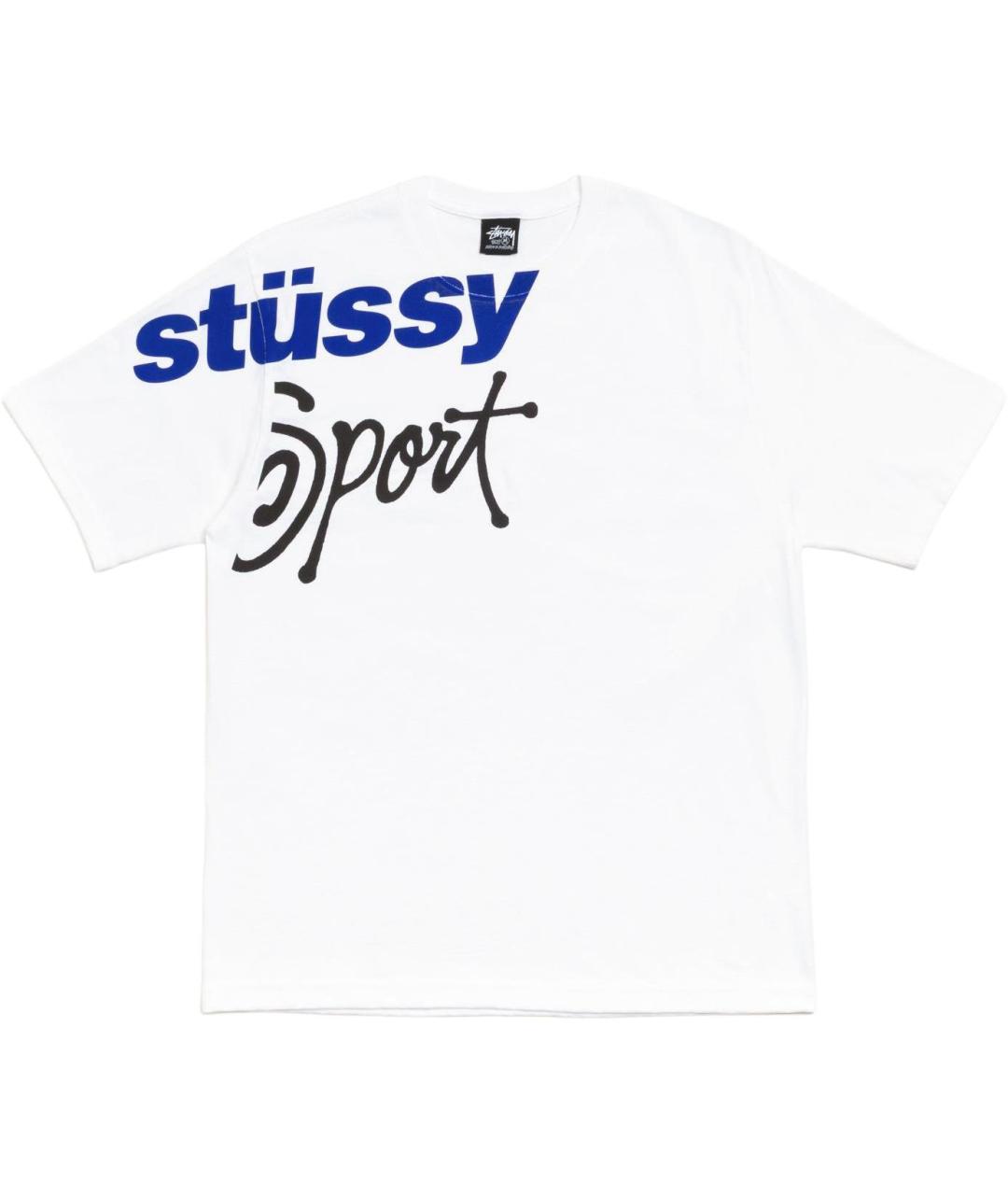 STUSSY Белая хлопковая футболка, фото 1