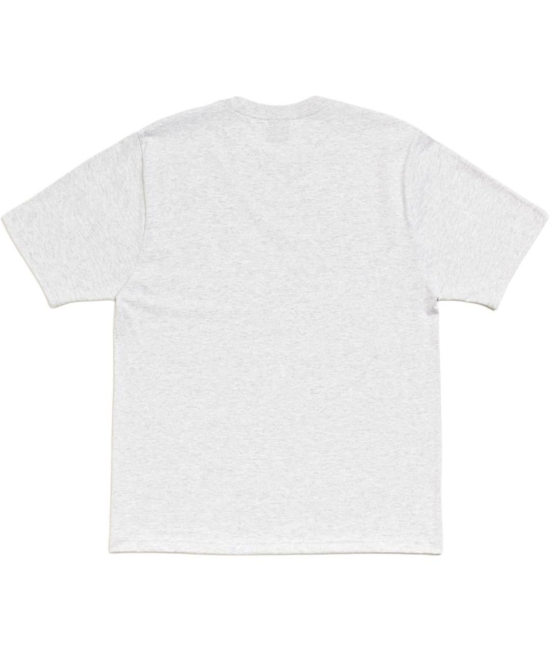 STUSSY Серая хлопковая футболка, фото 2