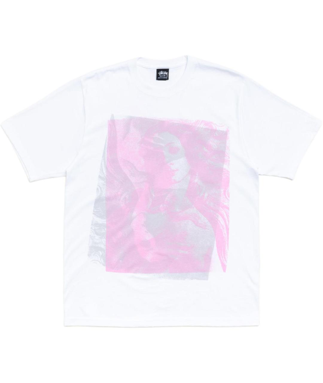 STUSSY Белая хлопковая футболка, фото 1