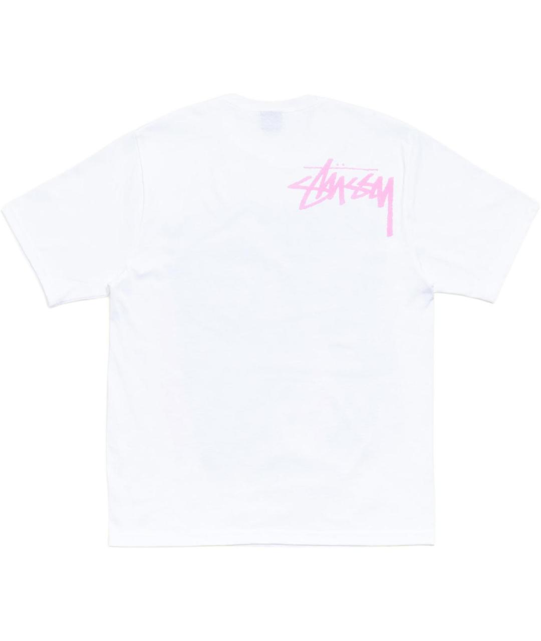 STUSSY Белая хлопковая футболка, фото 2