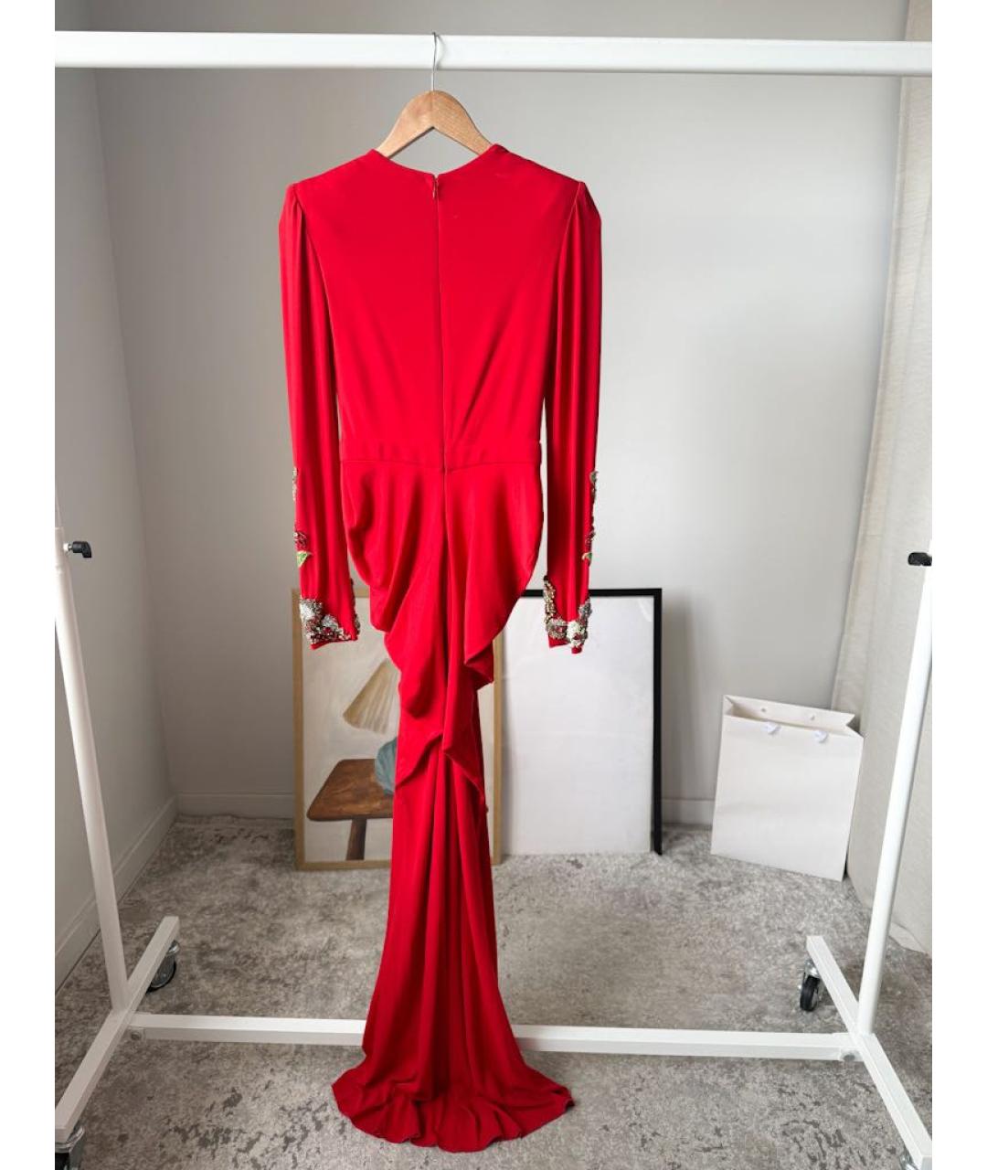 ALEXANDER MCQUEEN Красное вечернее платье, фото 2