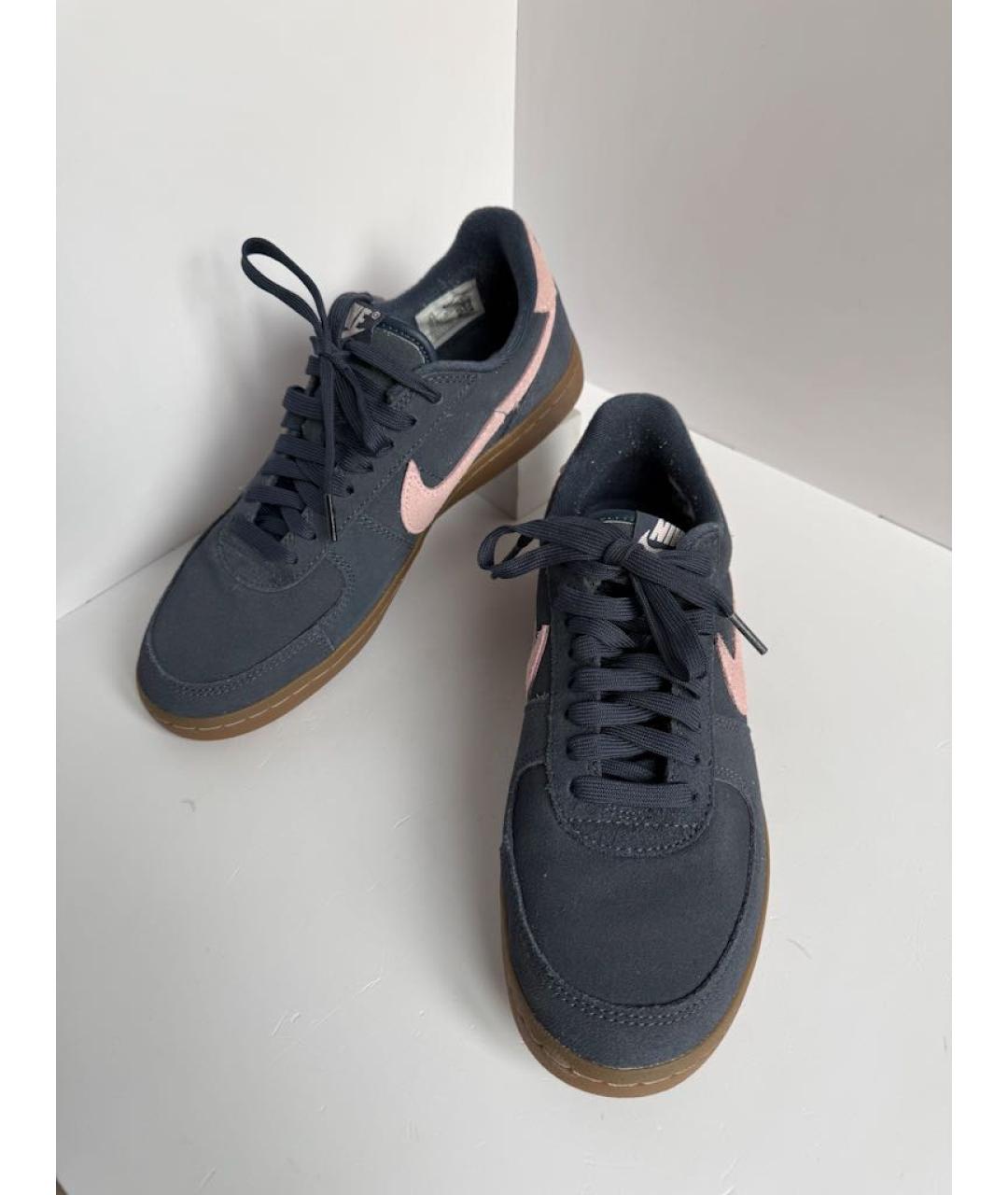 NIKE Серые замшевые кеды, фото 2