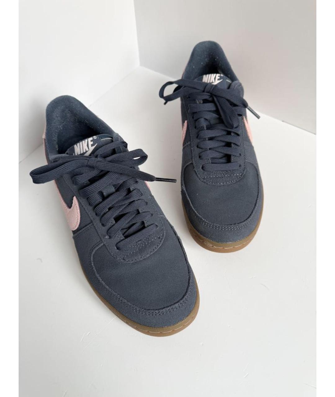 NIKE Серые замшевые кеды, фото 3