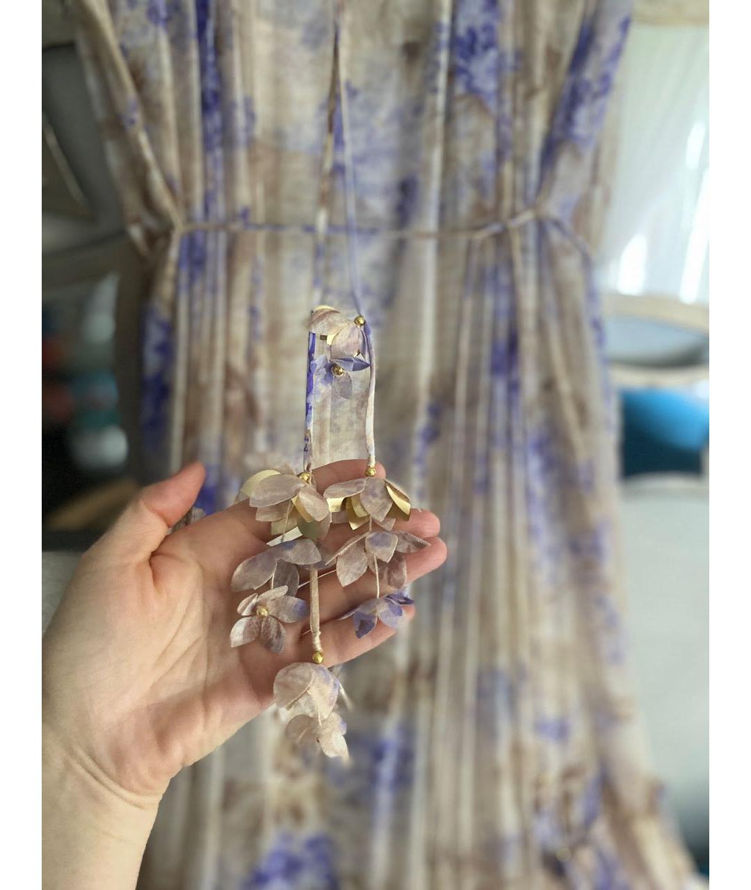 ZIMMERMANN Желтое вискозное коктейльное платье, фото 7