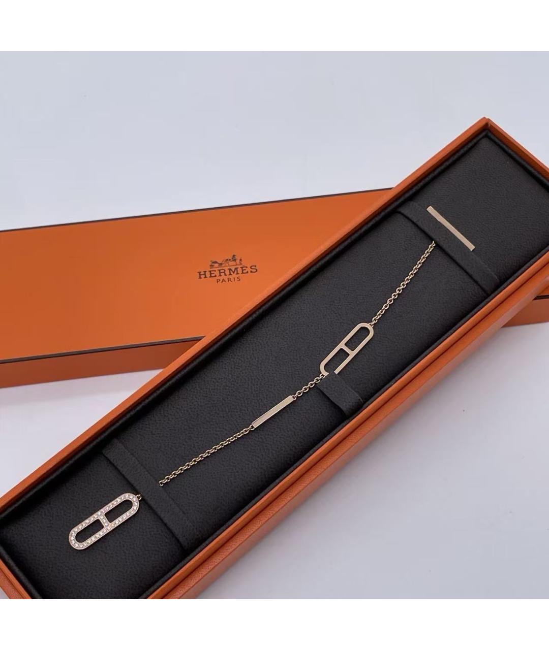 HERMES Золотой браслет из розового золота, фото 5