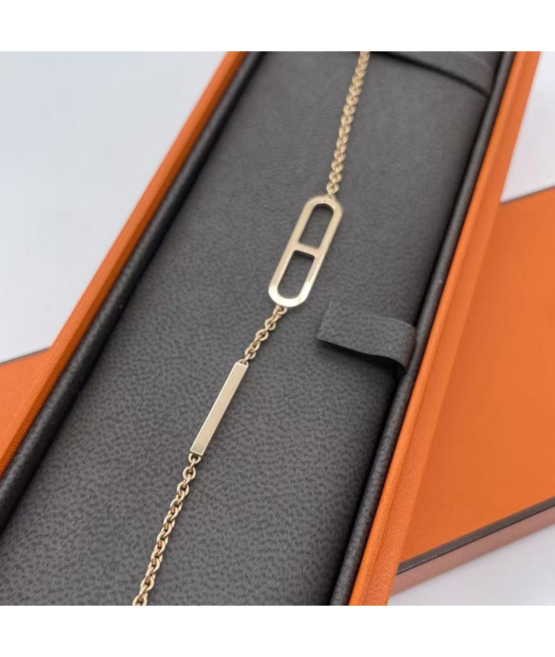 HERMES Золотой браслет из розового золота, фото 4