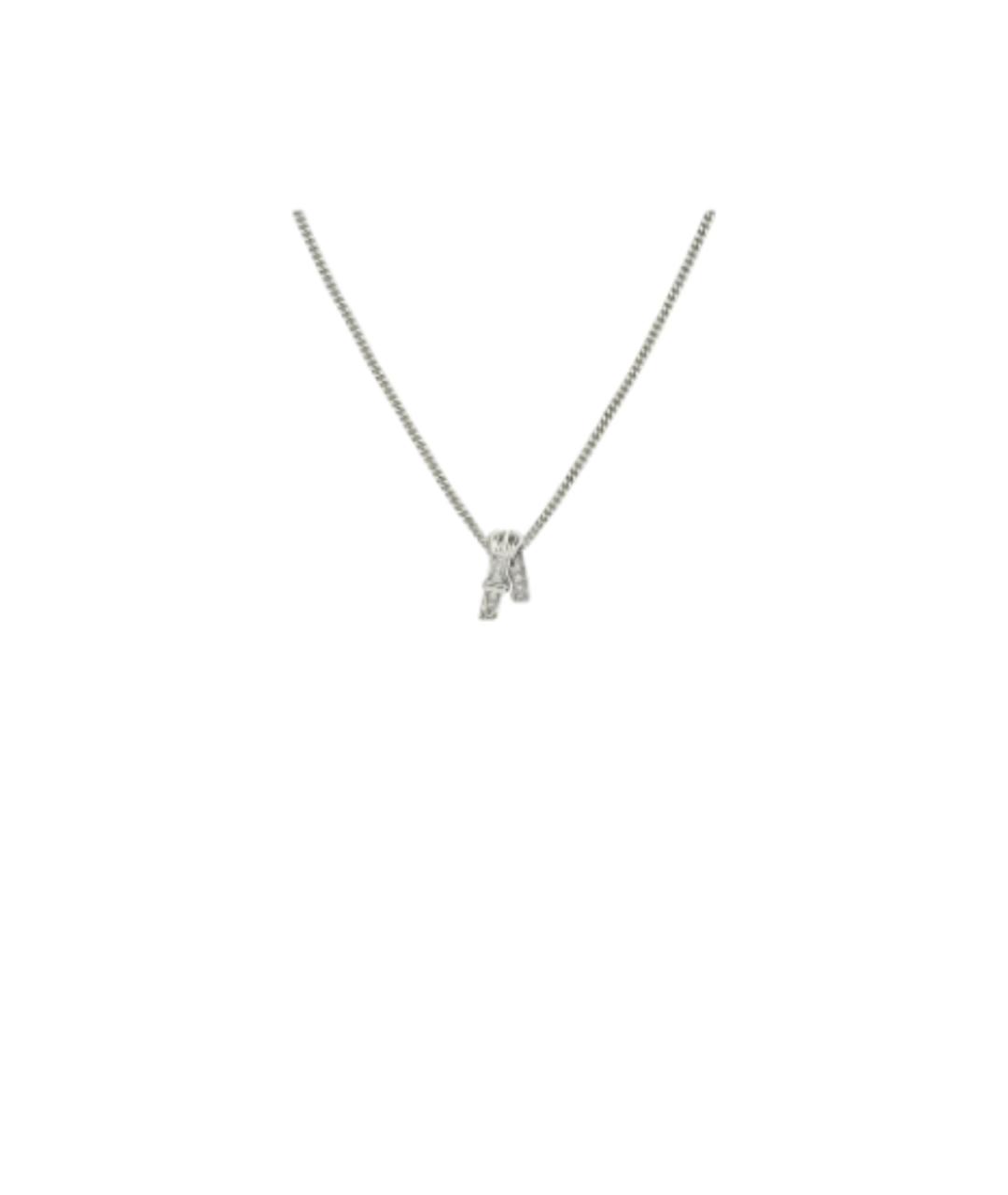 HERMES Серебряное колье из белого золота, фото 2