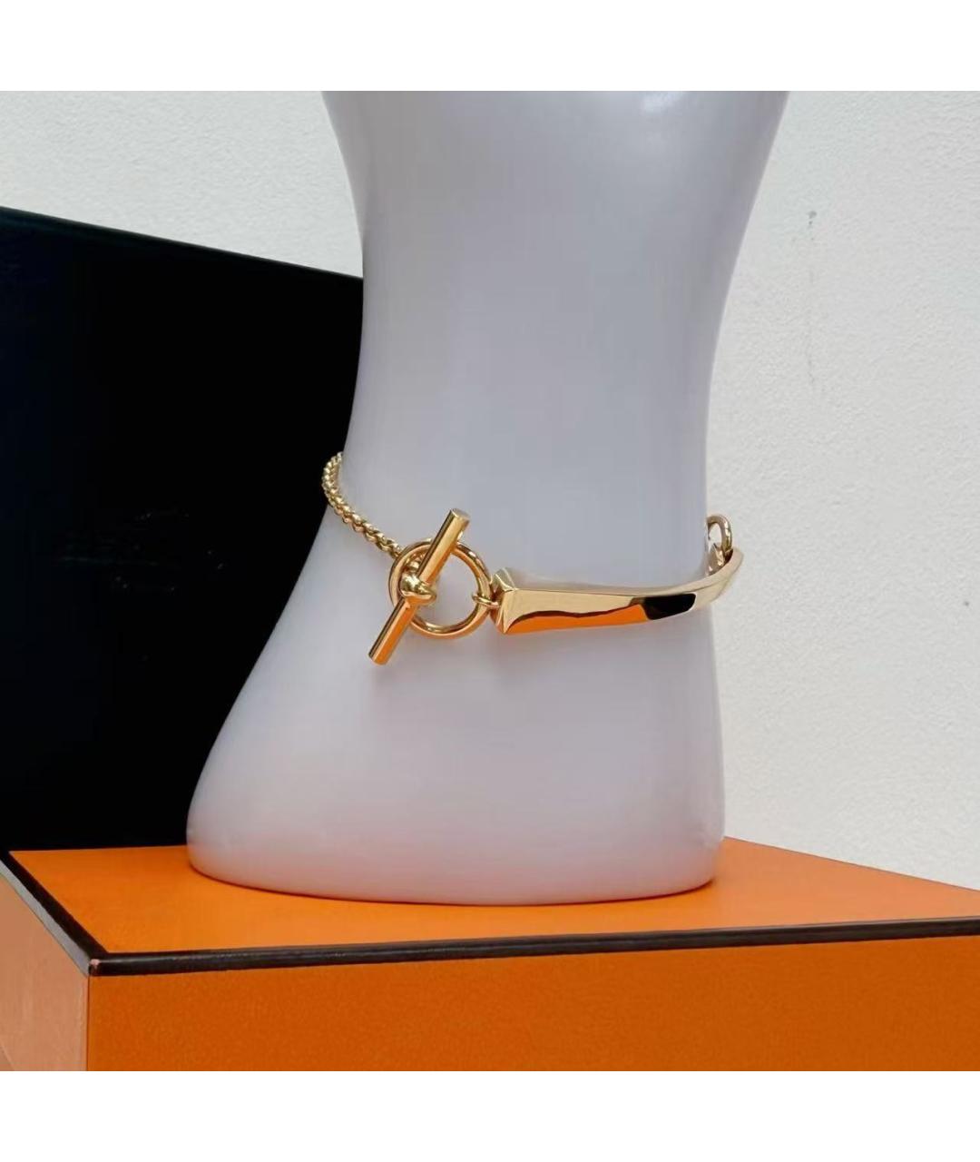 HERMES Золотой браслет из розового золота, фото 2