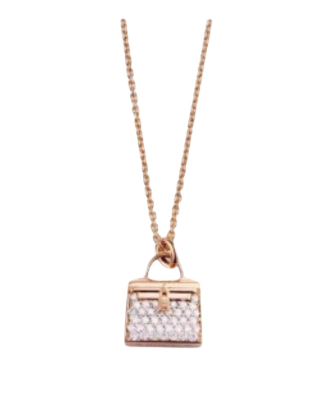 HERMES Золотое колье из розового золота, фото 1
