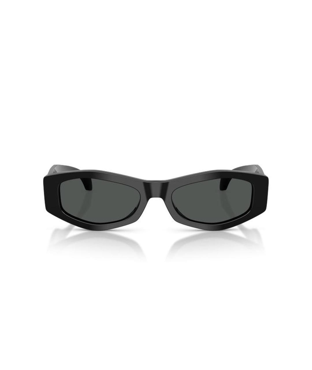 VERSACE Черные пластиковые солнцезащитные очки, фото 2