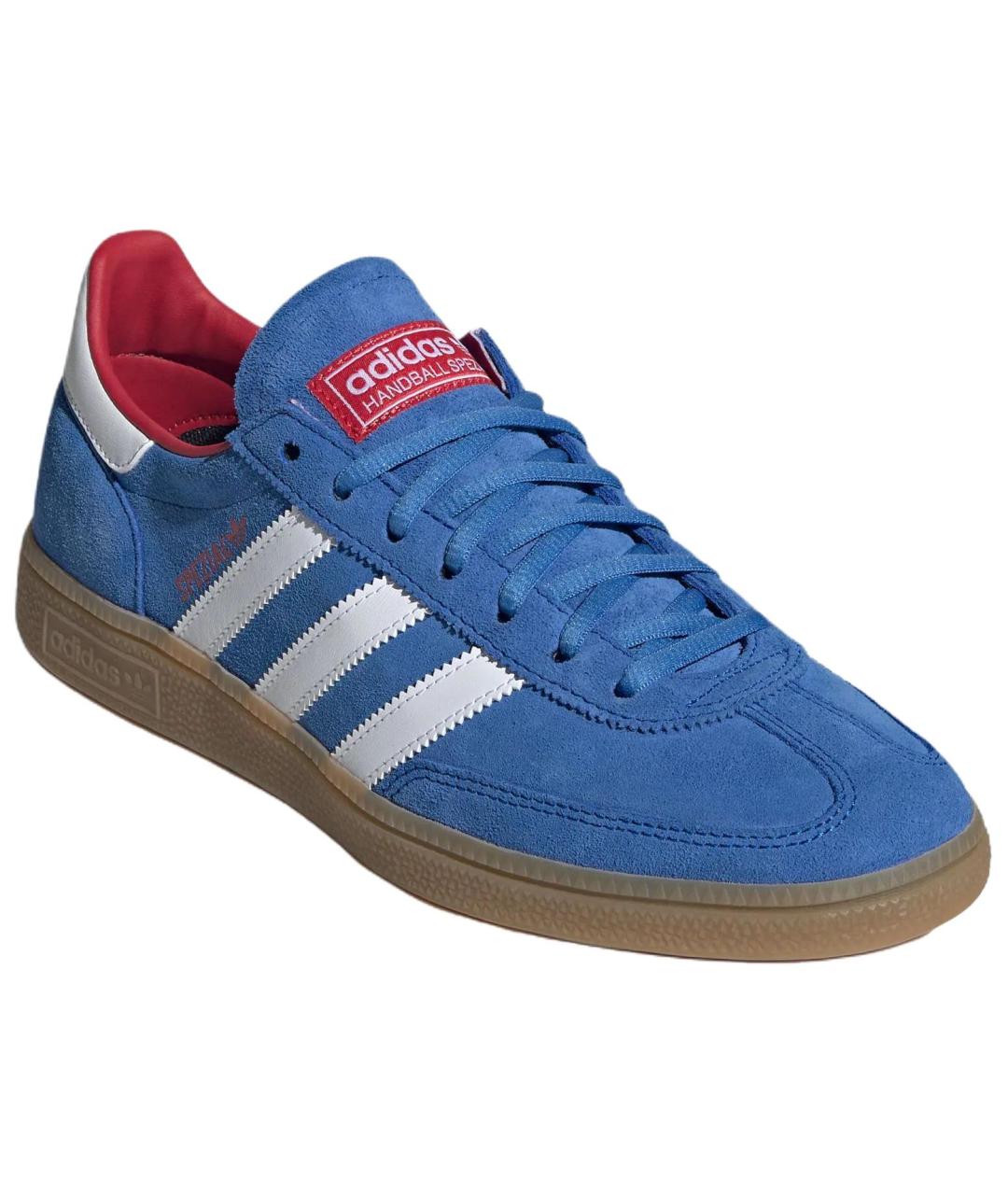 ADIDAS Синие кожаные низкие кроссовки / кеды, фото 3