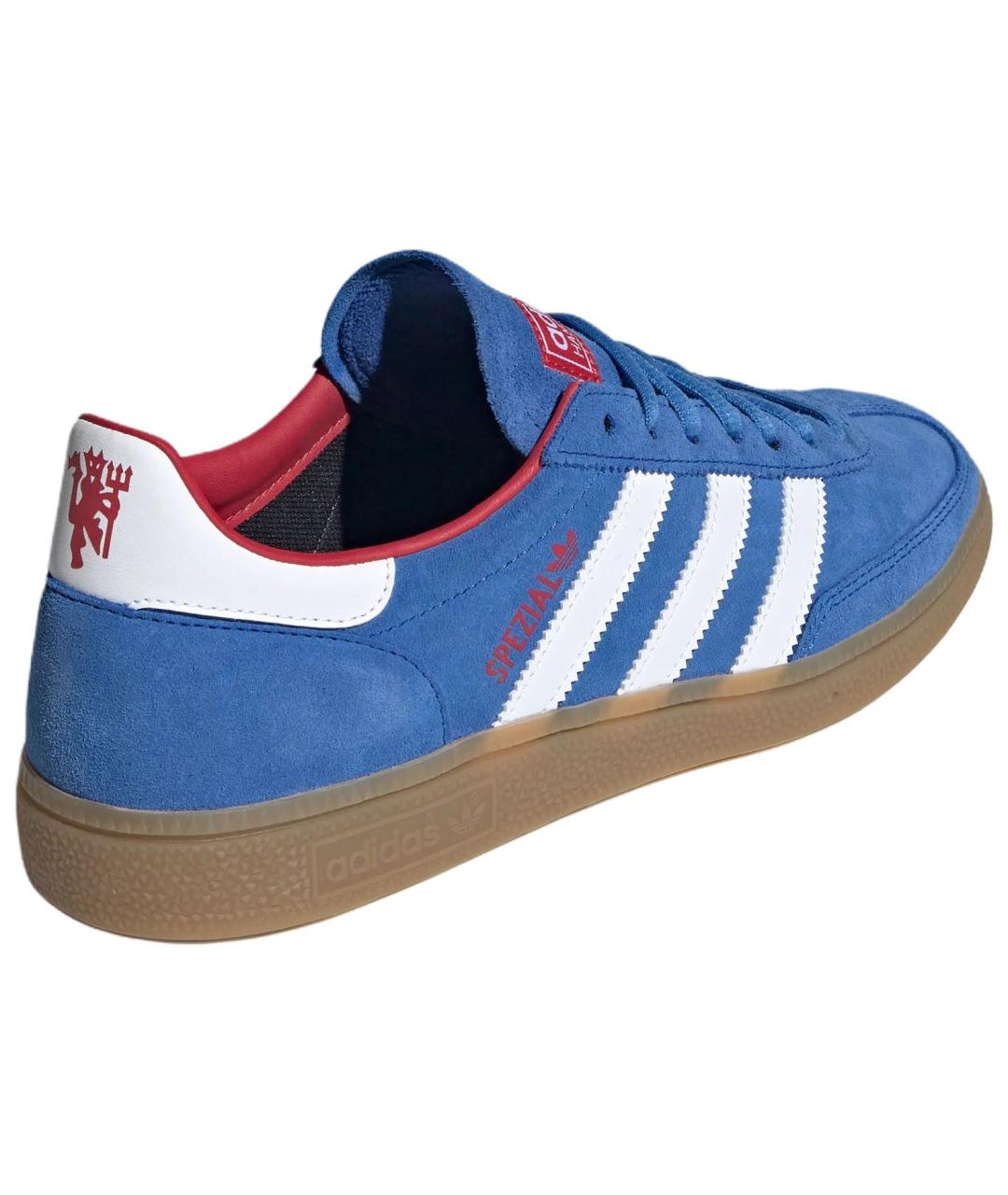 ADIDAS Синие кожаные низкие кроссовки / кеды, фото 4