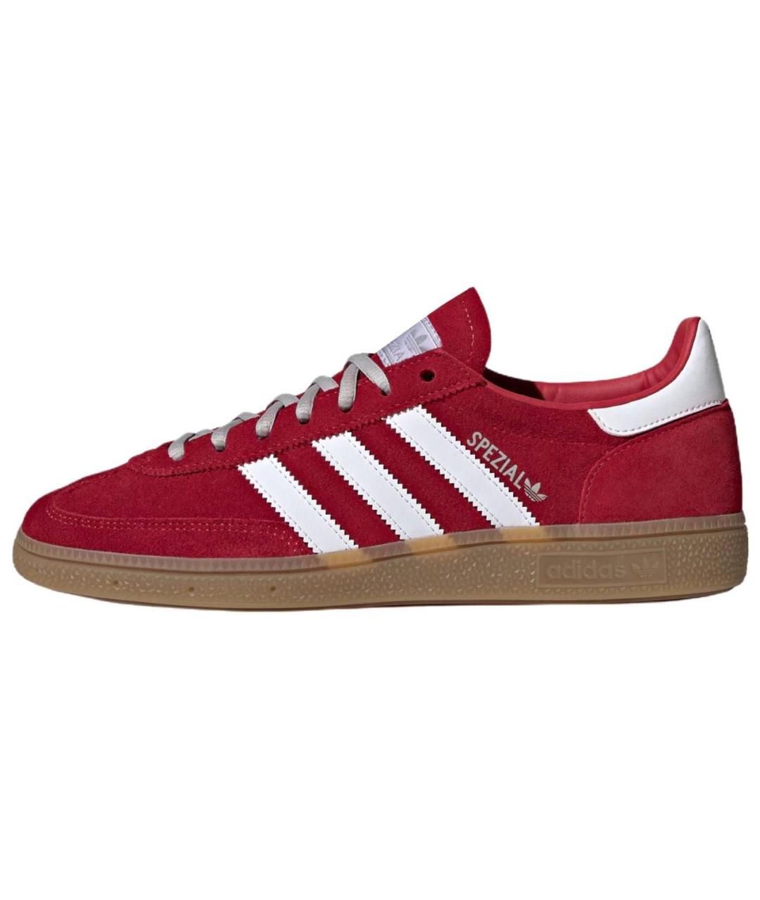 ADIDAS Красные замшевые низкие кроссовки / кеды, фото 2