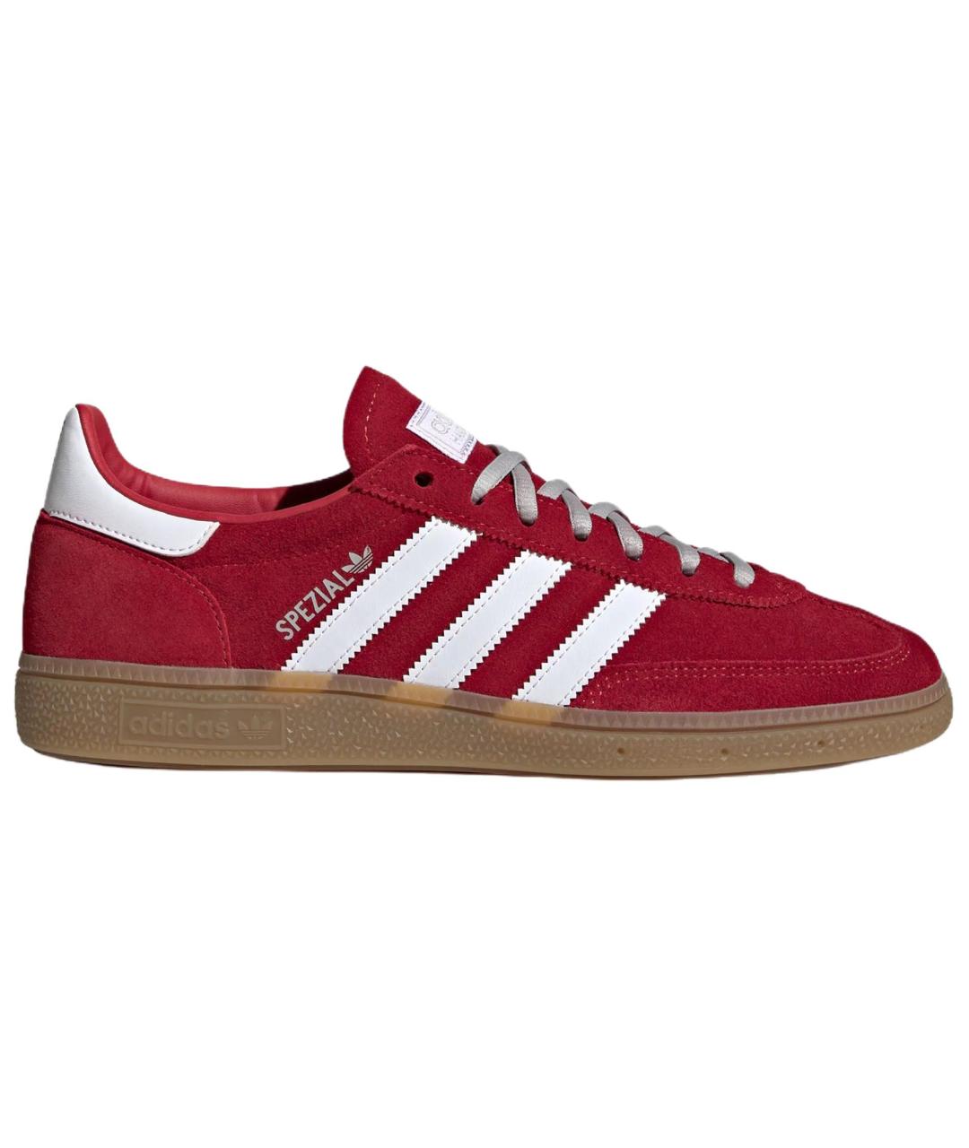 ADIDAS Красные замшевые низкие кроссовки / кеды, фото 7