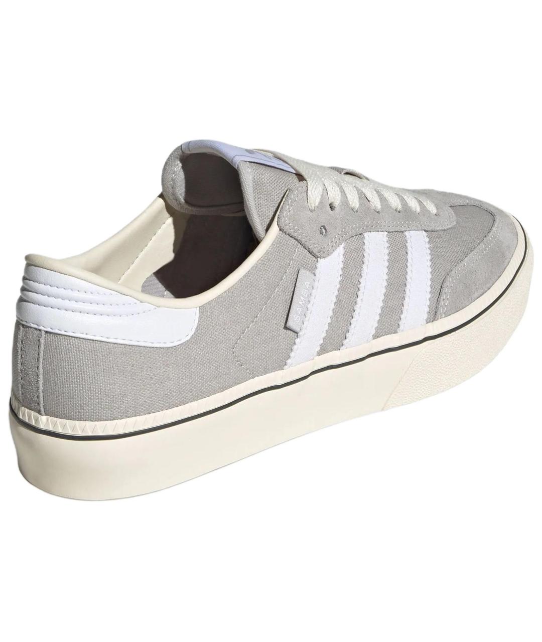 ADIDAS Серые кожаные кеды, фото 4