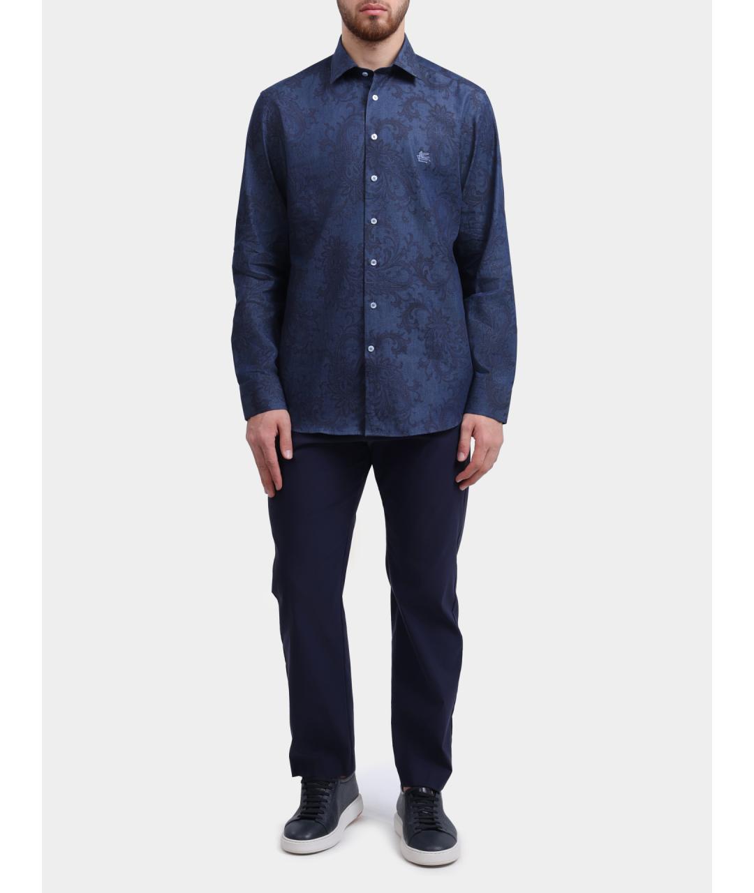 ETRO Темно-синяя кэжуал рубашка, фото 2
