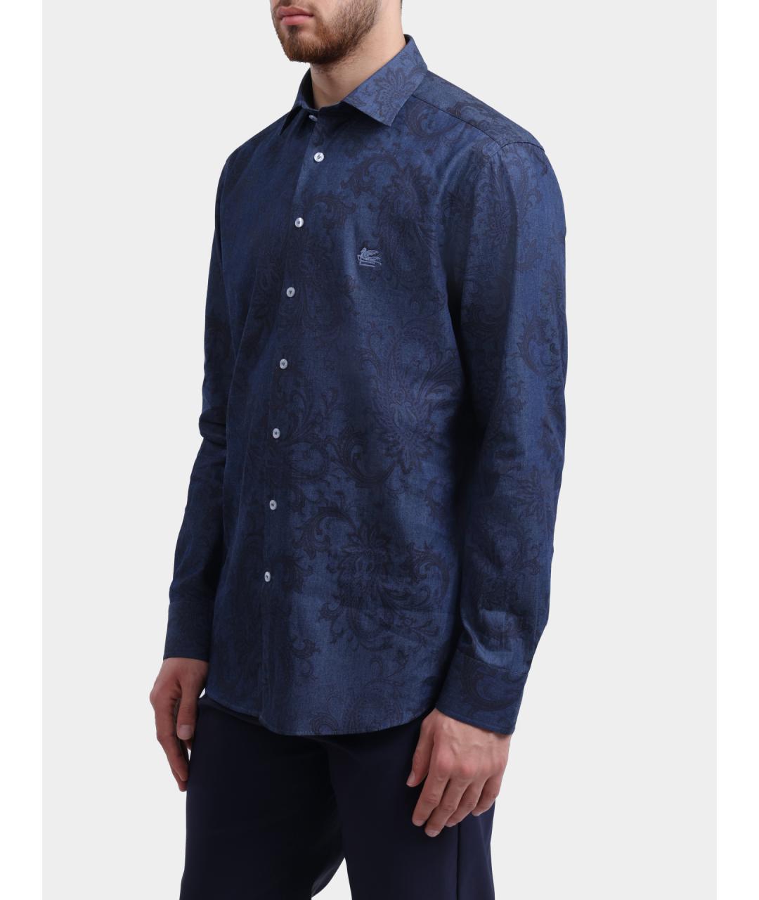 ETRO Темно-синяя кэжуал рубашка, фото 3