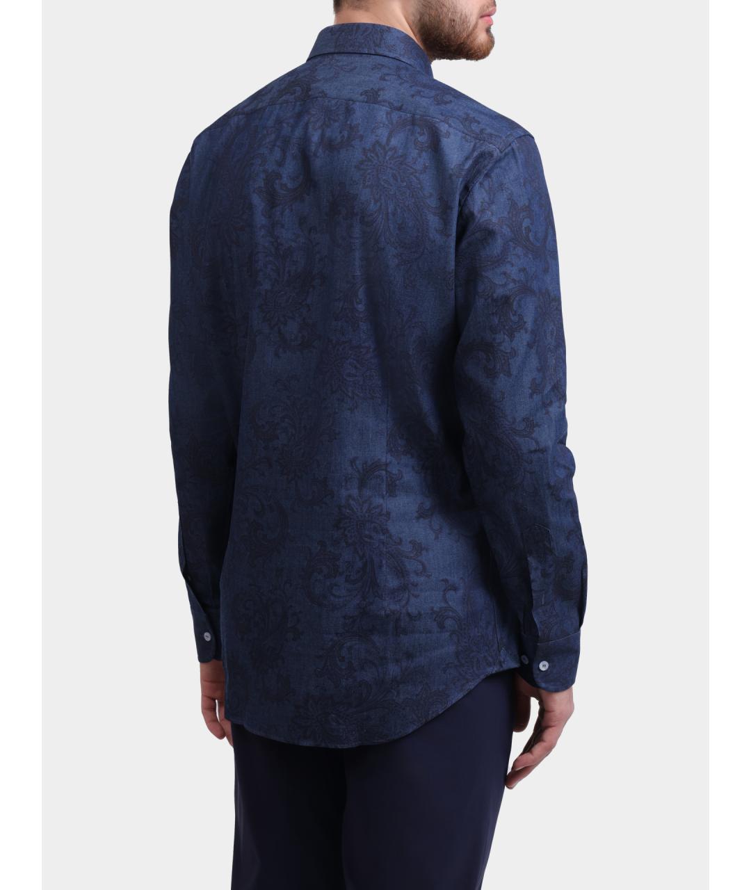 ETRO Темно-синяя кэжуал рубашка, фото 5