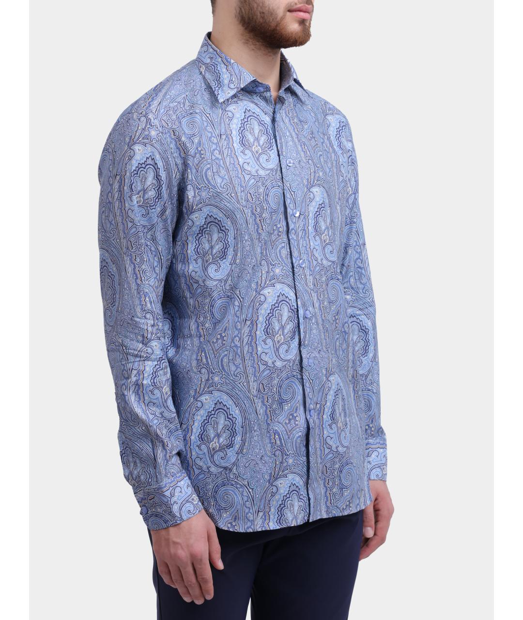 ETRO Голубая кэжуал рубашка, фото 3