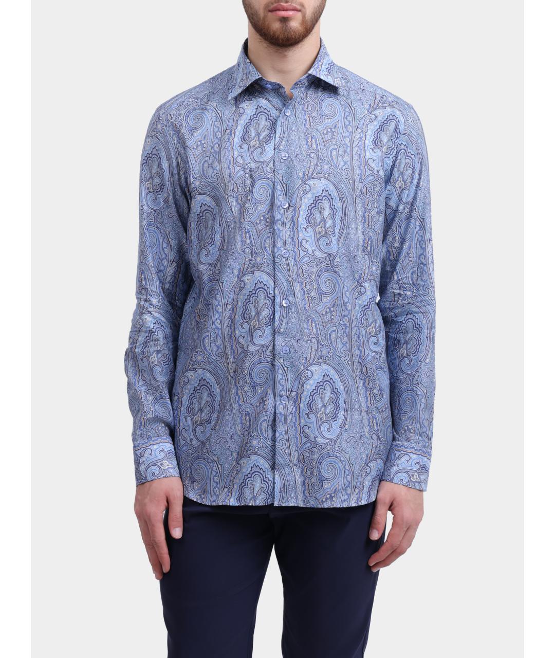 ETRO Голубая кэжуал рубашка, фото 6