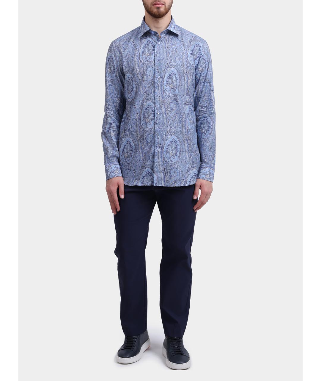 ETRO Голубая кэжуал рубашка, фото 2