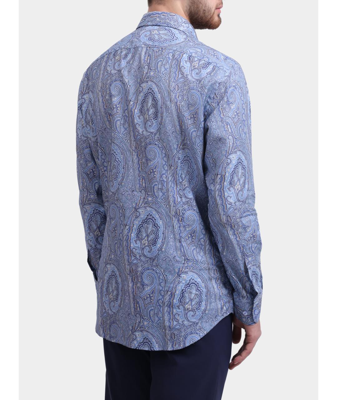 ETRO Голубая кэжуал рубашка, фото 5