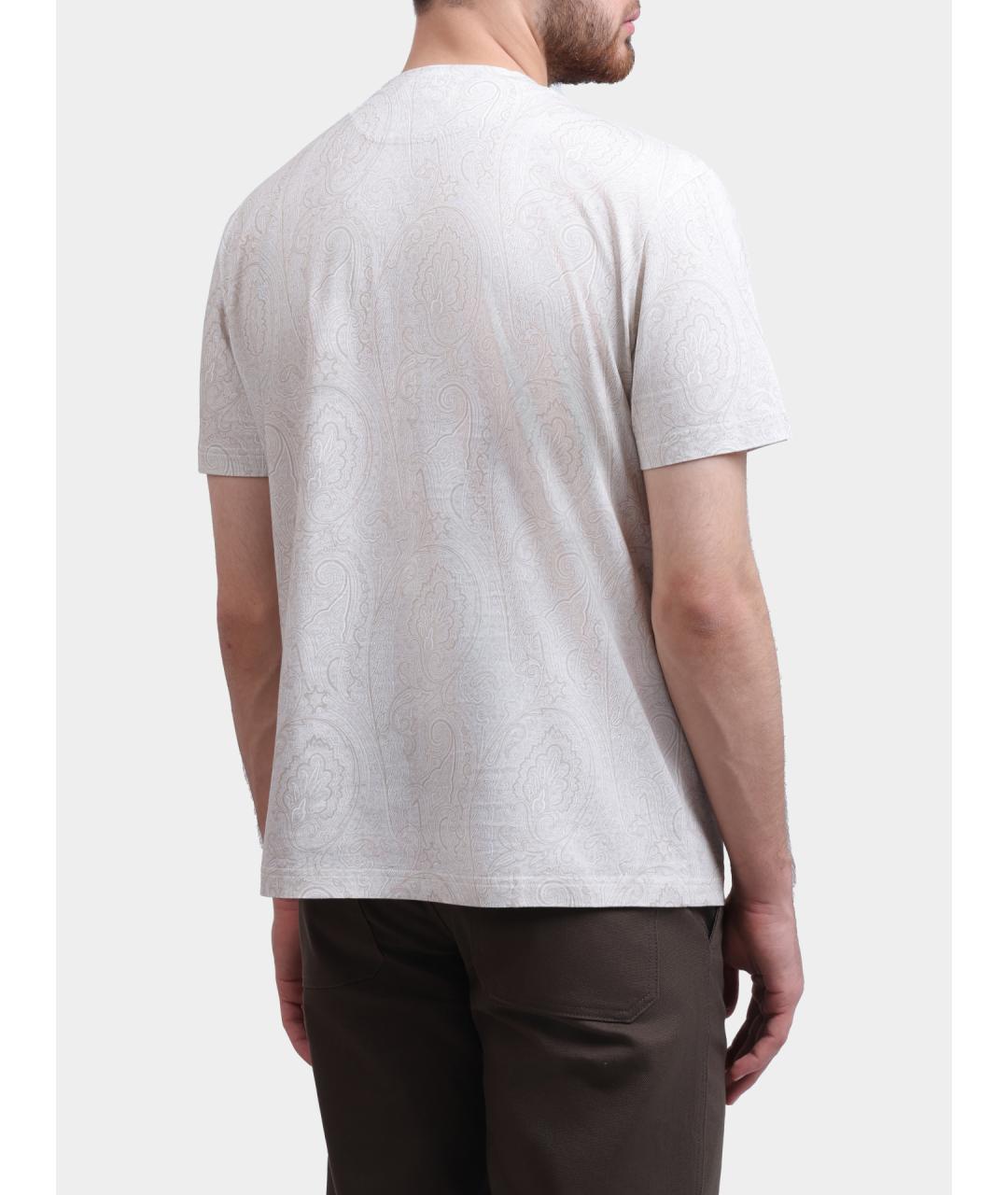 ETRO Бежевая футболка, фото 6