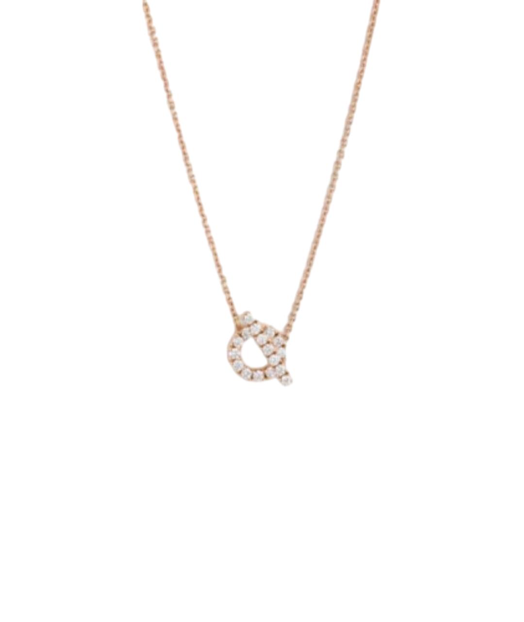 HERMES Золотое колье из розового золота, фото 2