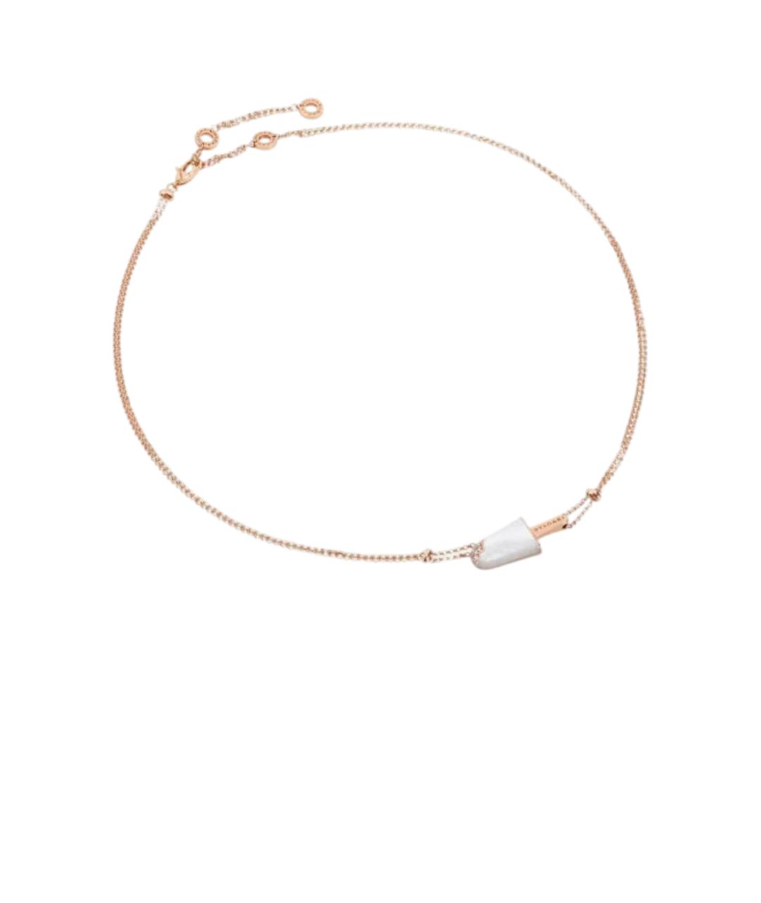 BVLGARI Золотое колье из розового золота, фото 6