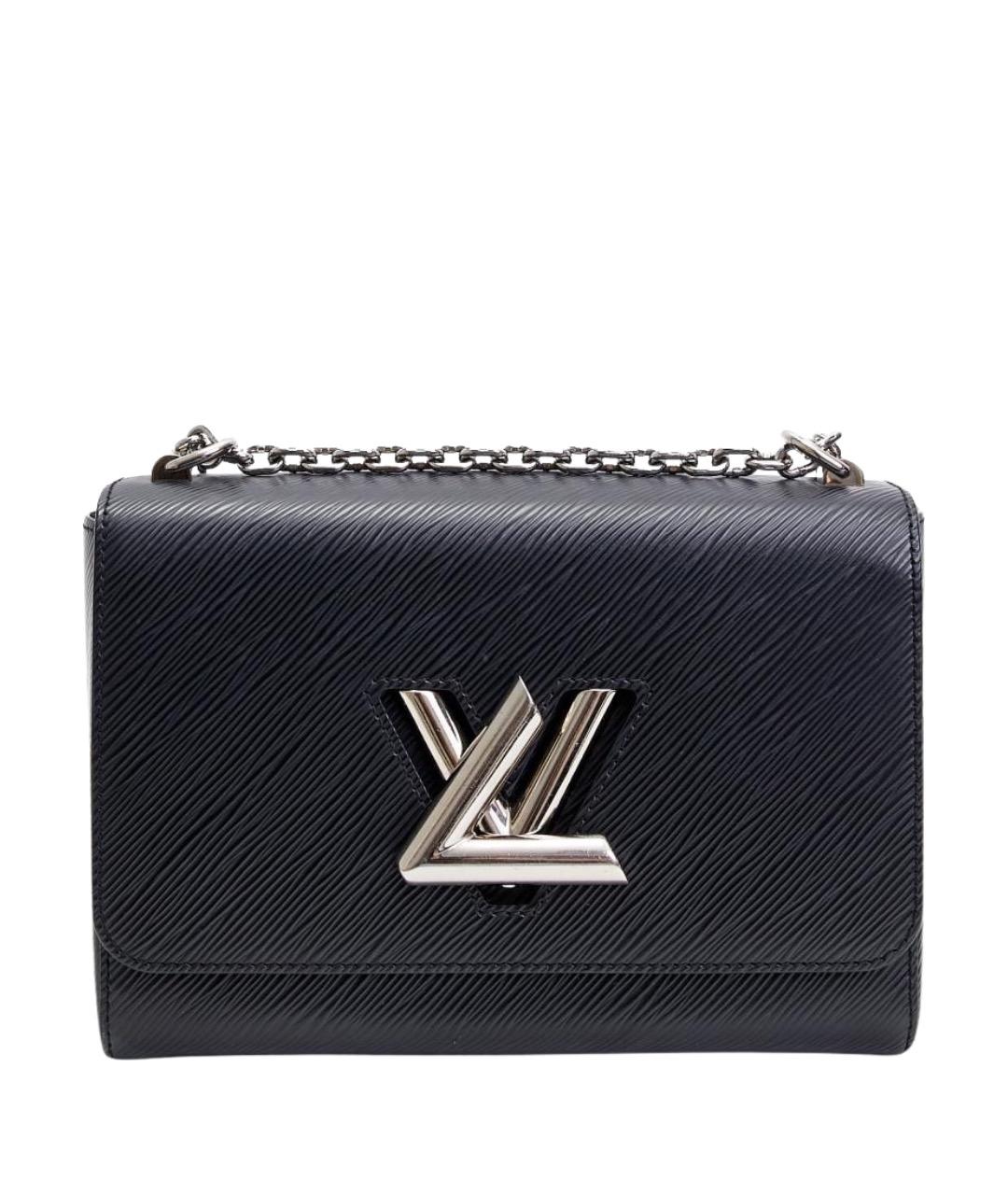LOUIS VUITTON Черная кожаная сумка через плечо, фото 1