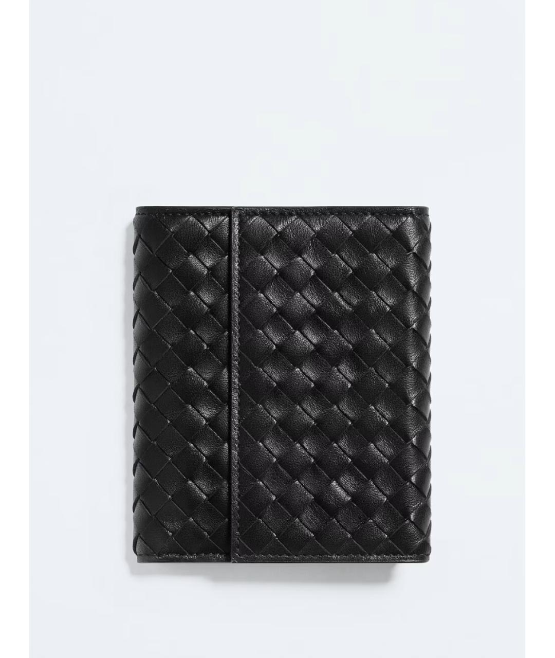 BOTTEGA VENETA Черный кожаный кошелек, фото 5