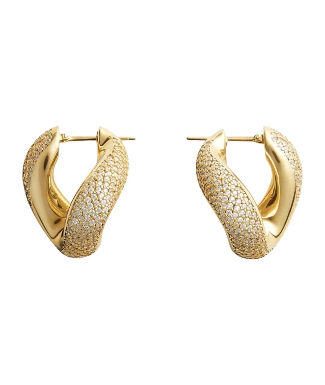 BOTTEGA VENETA Золотые серебряные серьги, фото 1