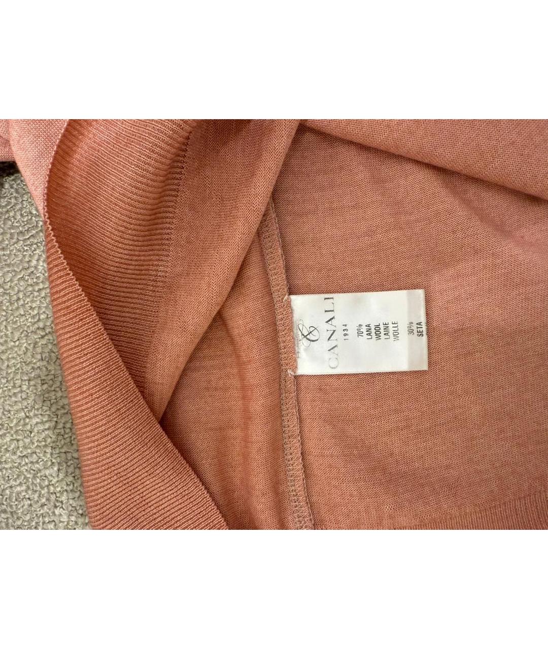 CANALI Коралловая футболка, фото 5