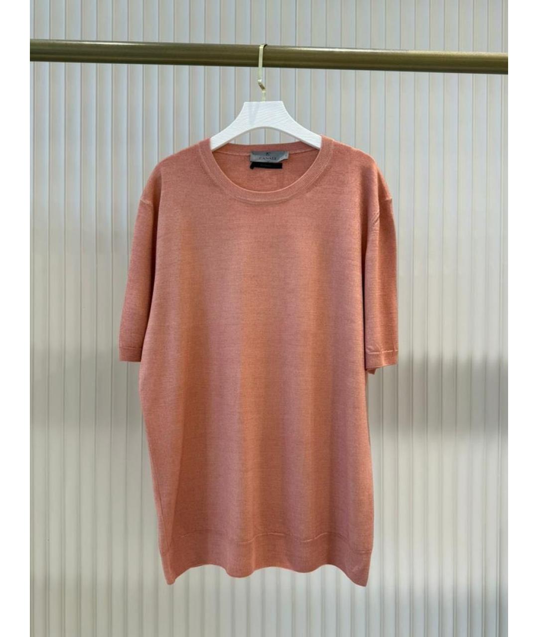 CANALI Коралловая футболка, фото 9