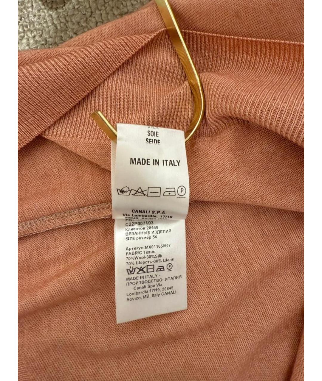 CANALI Коралловая футболка, фото 6