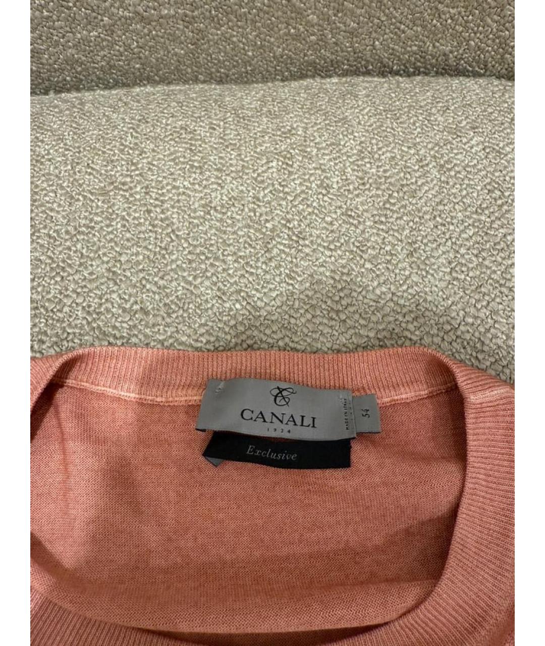 CANALI Коралловая футболка, фото 4
