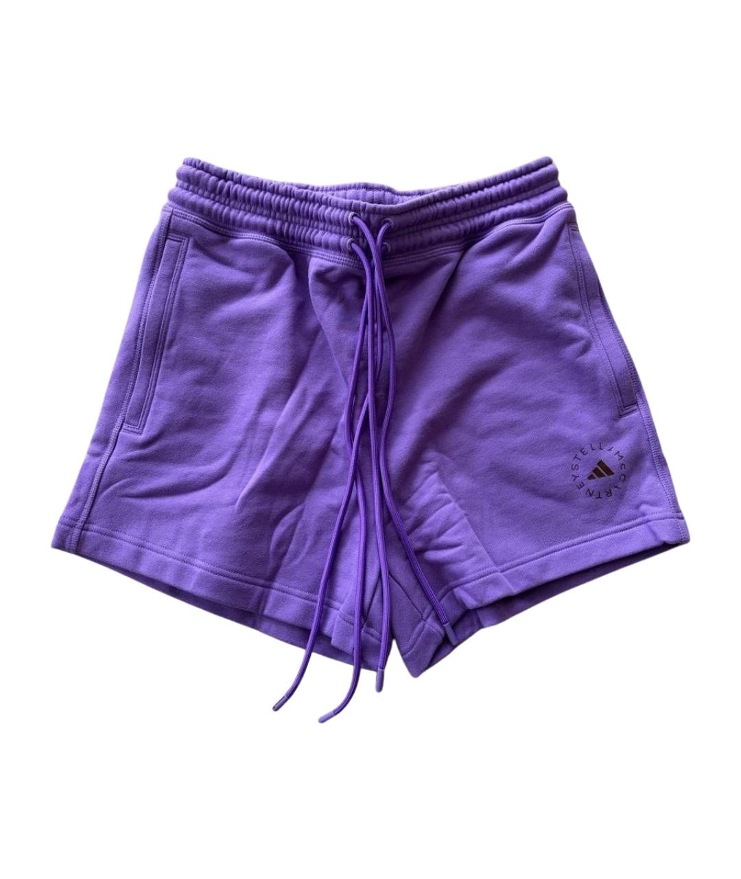 ADIDAS BY STELLA MCCARTNEY Фиолетовые хлопковые шорты, фото 1