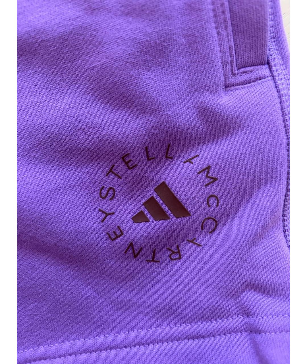 ADIDAS BY STELLA MCCARTNEY Фиолетовые хлопковые шорты, фото 5