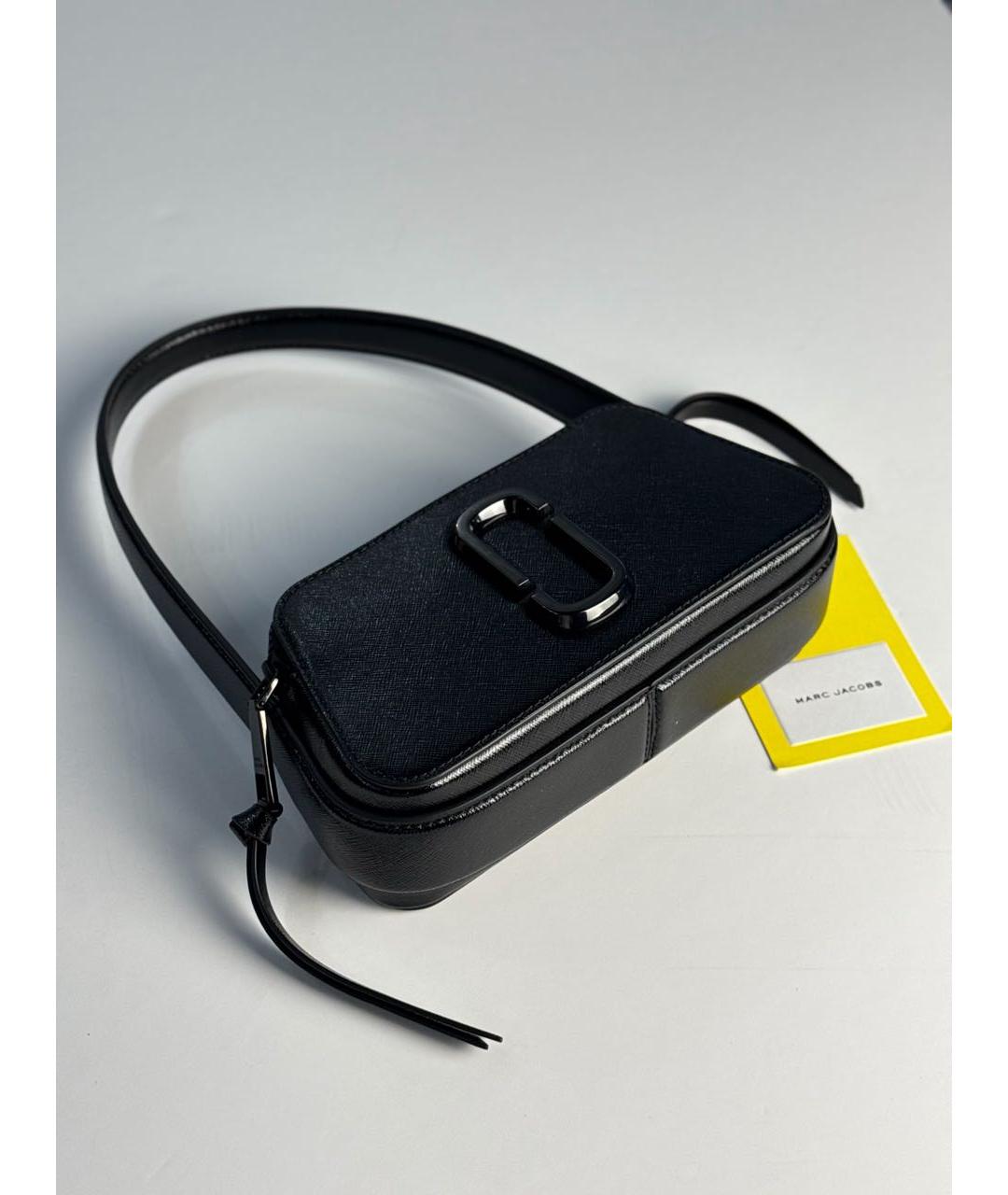MARC JACOBS Черная кожаная сумка с короткими ручками, фото 8