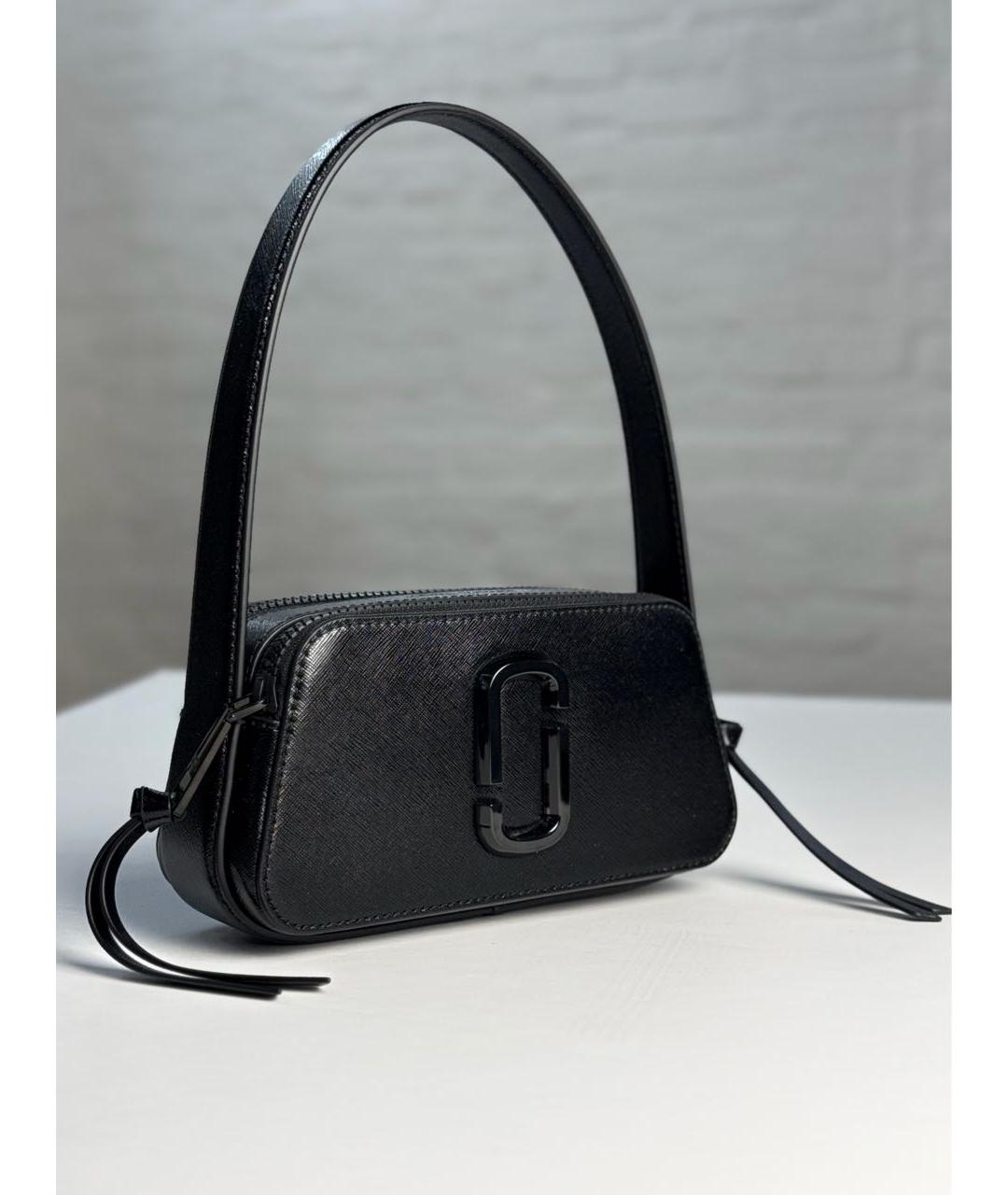 MARC JACOBS Черная кожаная сумка с короткими ручками, фото 2