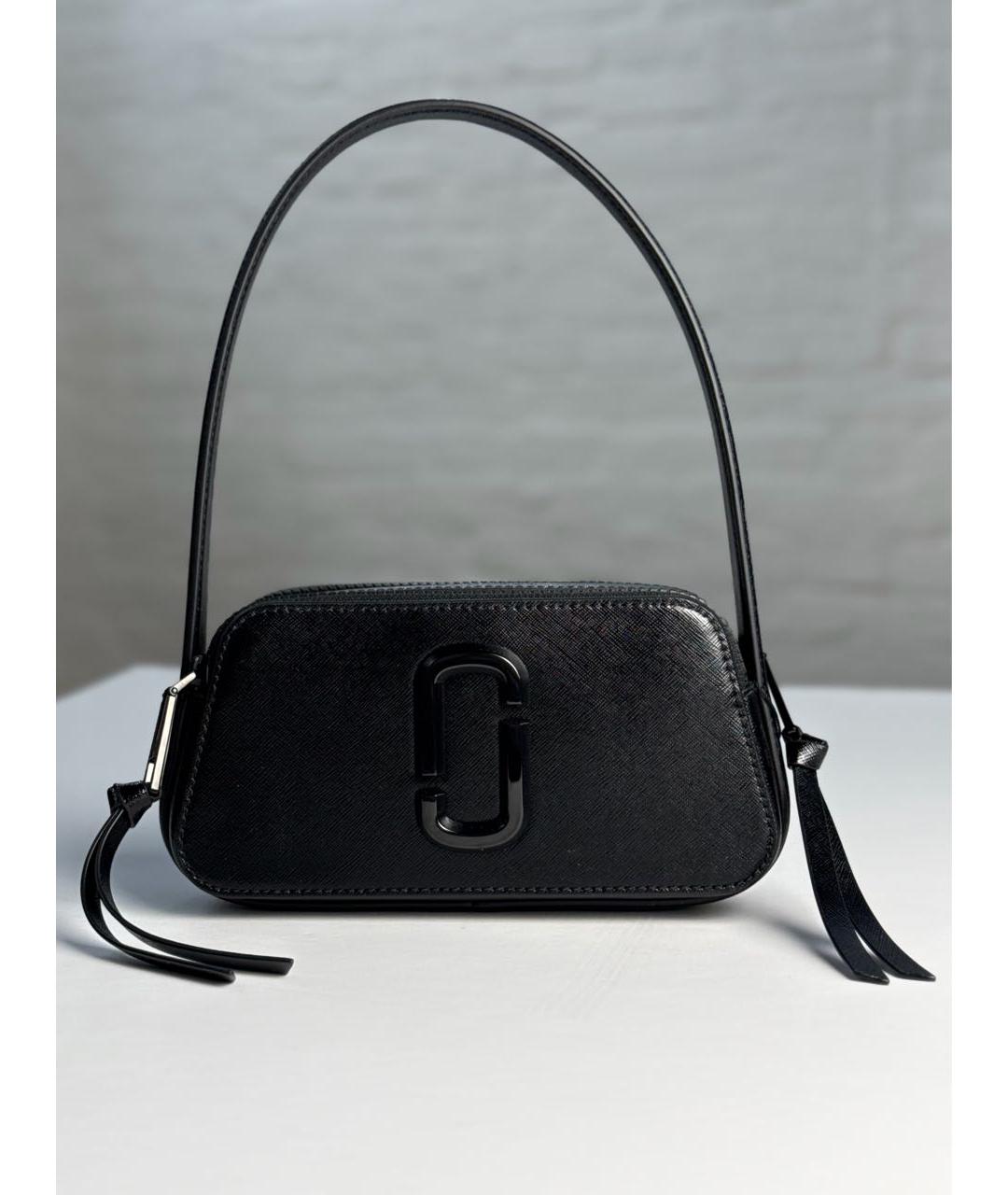MARC JACOBS Черная кожаная сумка с короткими ручками, фото 9