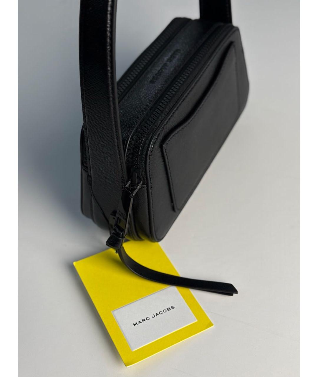 MARC JACOBS Черная кожаная сумка с короткими ручками, фото 6