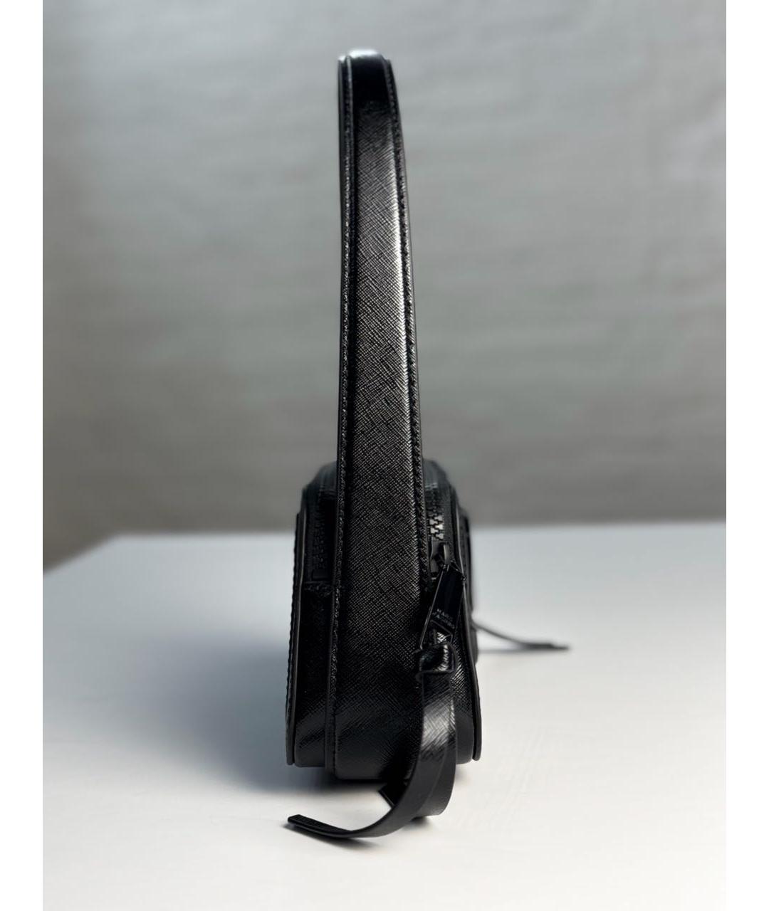 MARC JACOBS Черная кожаная сумка с короткими ручками, фото 3