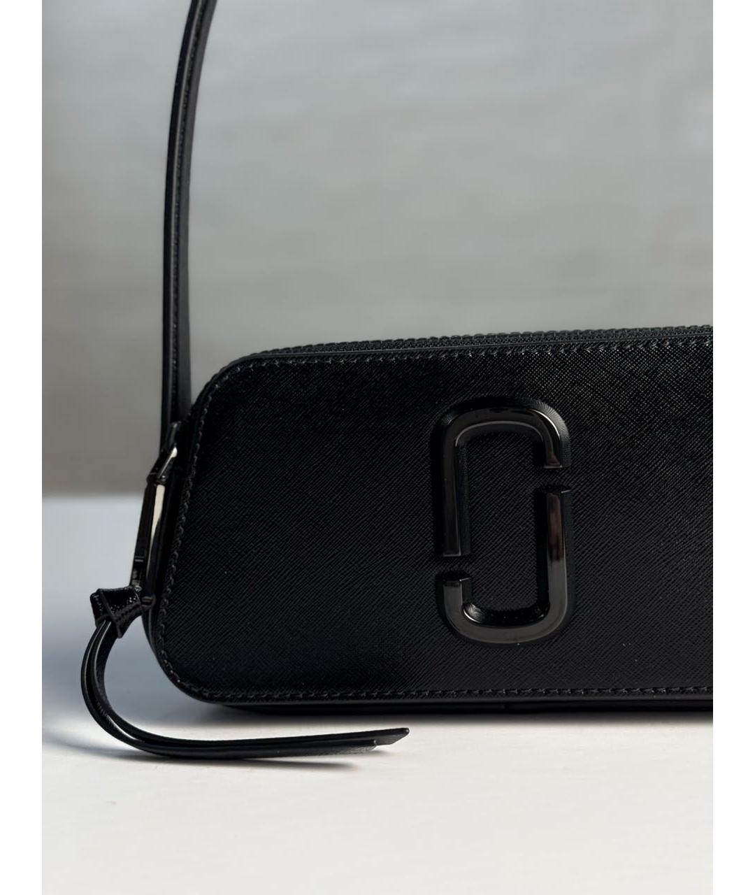 MARC JACOBS Черная кожаная сумка с короткими ручками, фото 7