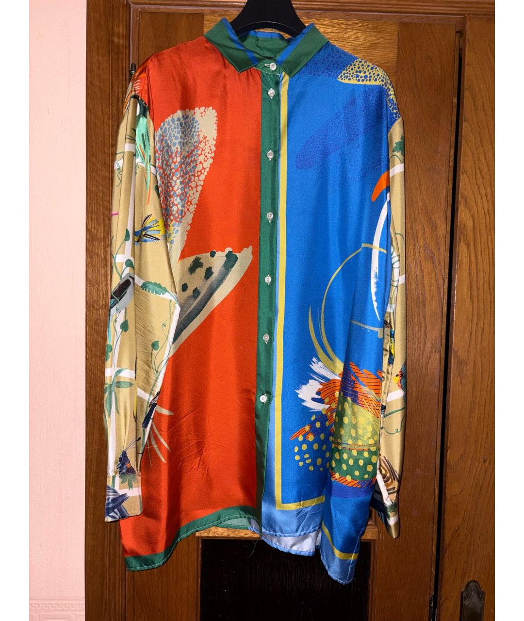 WEEKEND MAX MARA Мульти шелковая блузы, фото 9