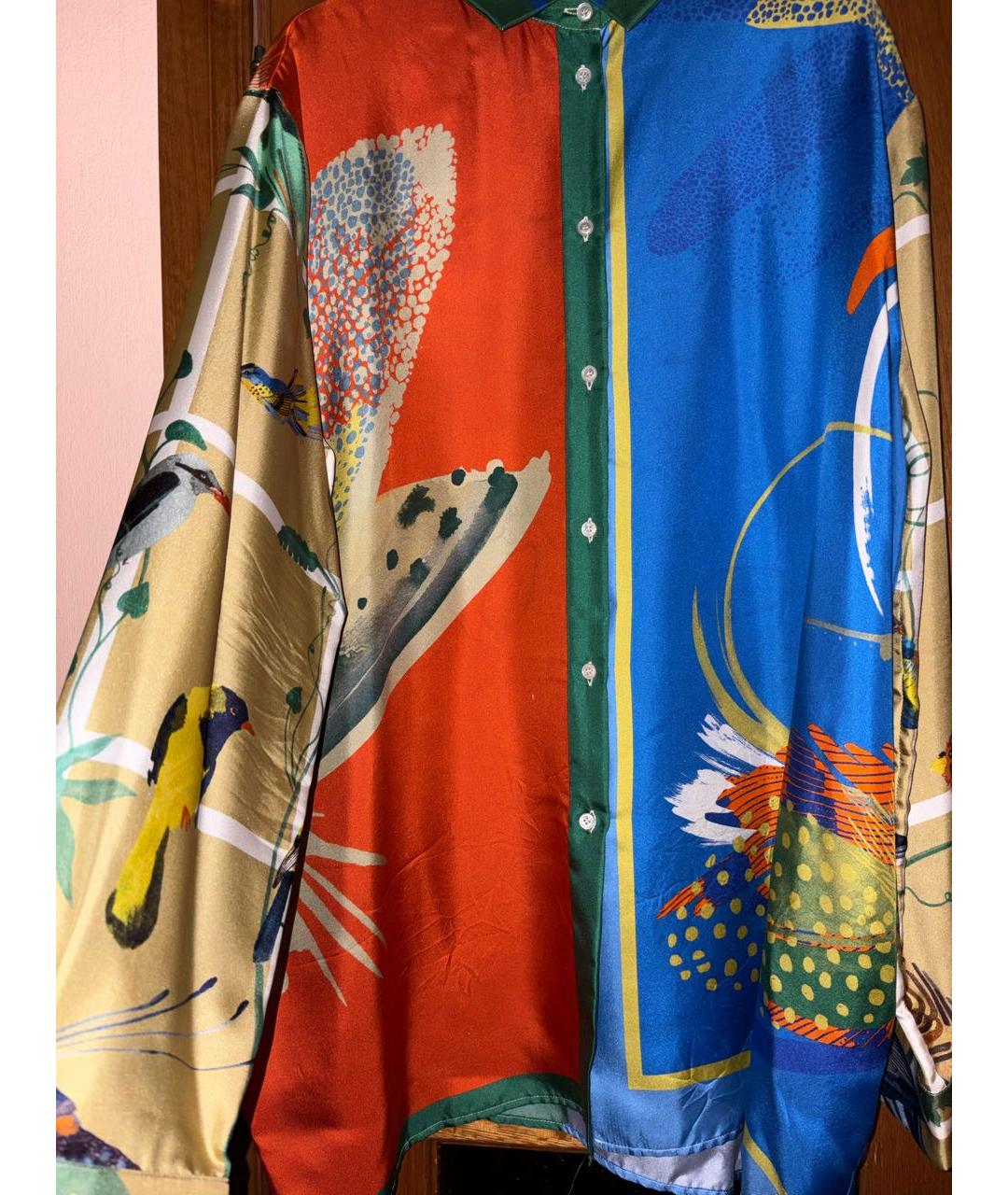 WEEKEND MAX MARA Мульти шелковая блузы, фото 4