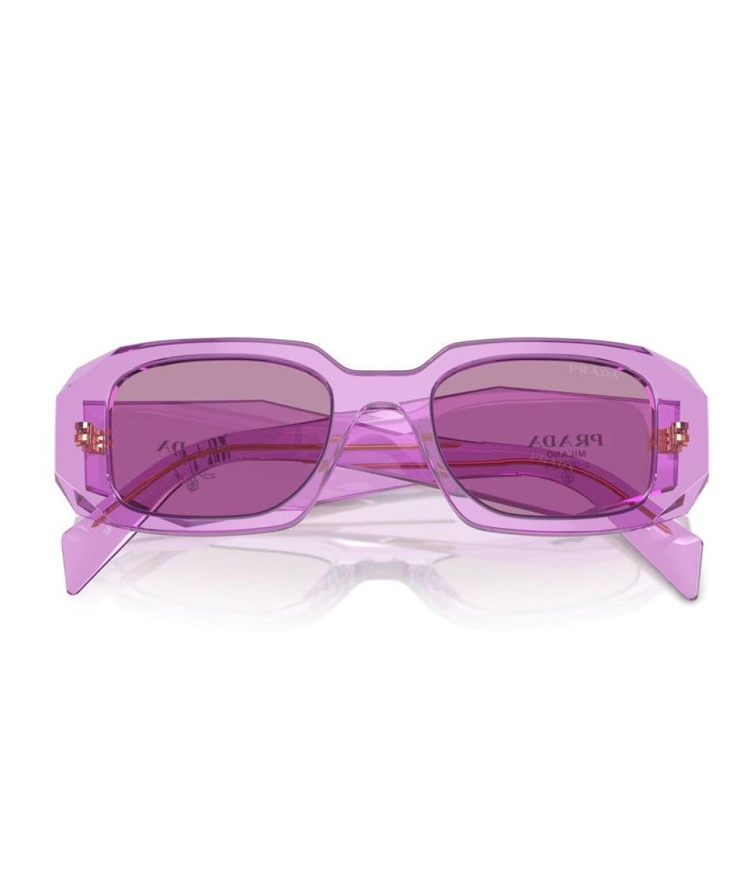 PRADA Фиолетовые пластиковые солнцезащитные очки, фото 9